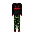 thumbnail image 5 of Family Matching Halloween Pajama Set, 2 Piece Long Sleeve Top & Pants, Pumpkin Bat Print Sleepwear Loungewear for Holiday Family Gathering Home Wear,XXXL, 5 of 5
