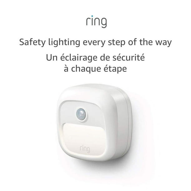Ring Smart Lighting – Steplight, y-Powered, Outdoor Motion- Security Light,  White (Ring Bridge required) 