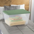 thumbnail image 4 of Sterilite 56 Quart Stackable Storage Container Tote, Crisp Green, 8 Pack, 4 of 10