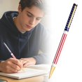 thumbnail image 3 of Clearance Sale! 1PC Patriotic Ballpoint Pen, Metal USA Flag Design Writing Pen for Gifting, Metal, for Office & Home, (14cm, Gold), 3 of 8