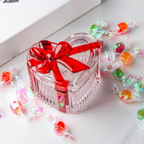 Tarro de cristal para dulces con tapa, cuenco para el hogar, tarro de estilo europeo, tarro de cristal para dulces