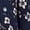Blue, variant on Women Sundress Floral Short Sleeve Wrap V Neck A-Line Midi Dress Green M