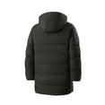 thumbnail image 6 of Atkumj Mens Puffer Jacket Trendy Hooded Full Zip Warm Insulated Windbreaker Jackets Casual Solid Color Oversizes Mid Lenght Winter Coats for Men with Pockets 4XL, 6 of 7