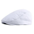 thumbnail image 1 of Sombreros para hombre, gorra ligera, de punto liso, con parte delantera plana y estilo británico antiguo, boina de algodón para hombre., 1 of 2