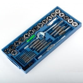 

40 Piece Cheap Metric Steel Tap & and Die Tool Threading Thread Set Kit