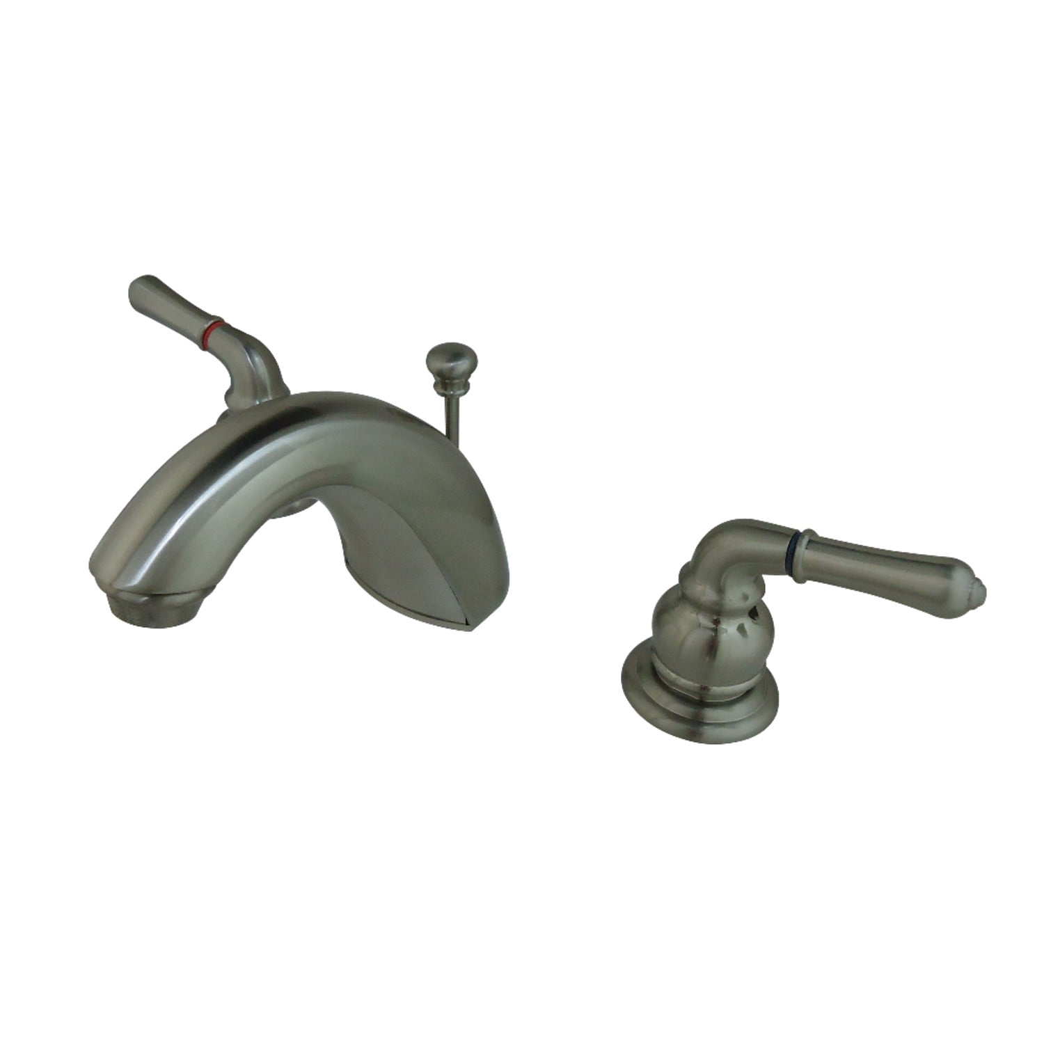 Kingston Brass FB958 Mini-Widespread Bathroom Faucet, Brushed Nickel