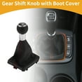 thumbnail image 2 of Unique Bargains 6 Velocidades Manual Shift Knob con Funda - Palanca de Cambios - para Audi A3 2010-2013 Cuero Sintético 1 Pc, 2 of 6