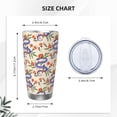 thumbnail image 4 of Salouo Snake Print 20oz Tumbler with Lid,Stainless Steel Vacuum Insulated Tumbler Durable Insulated Coffee Mug Thermal Cup with Splash Proof Sliding Lid-Straw Three-piece Set, 4 of 8