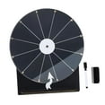 thumbnail image 4 of KLKCMS Roue Rotative pour Prix Roue de Fortune Plateau Tournant de Prix de Table pour Activités Promotionnelles de Boutique Supermarché Pub Accessoires de Fête Noir, 4 of 9