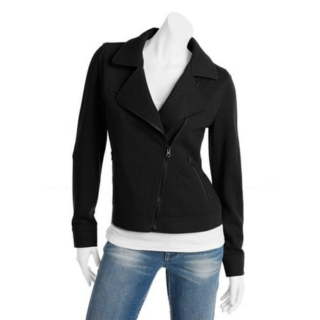 No Boundaries - Juniors Knit Motorcycle Jacket - Walmart.com