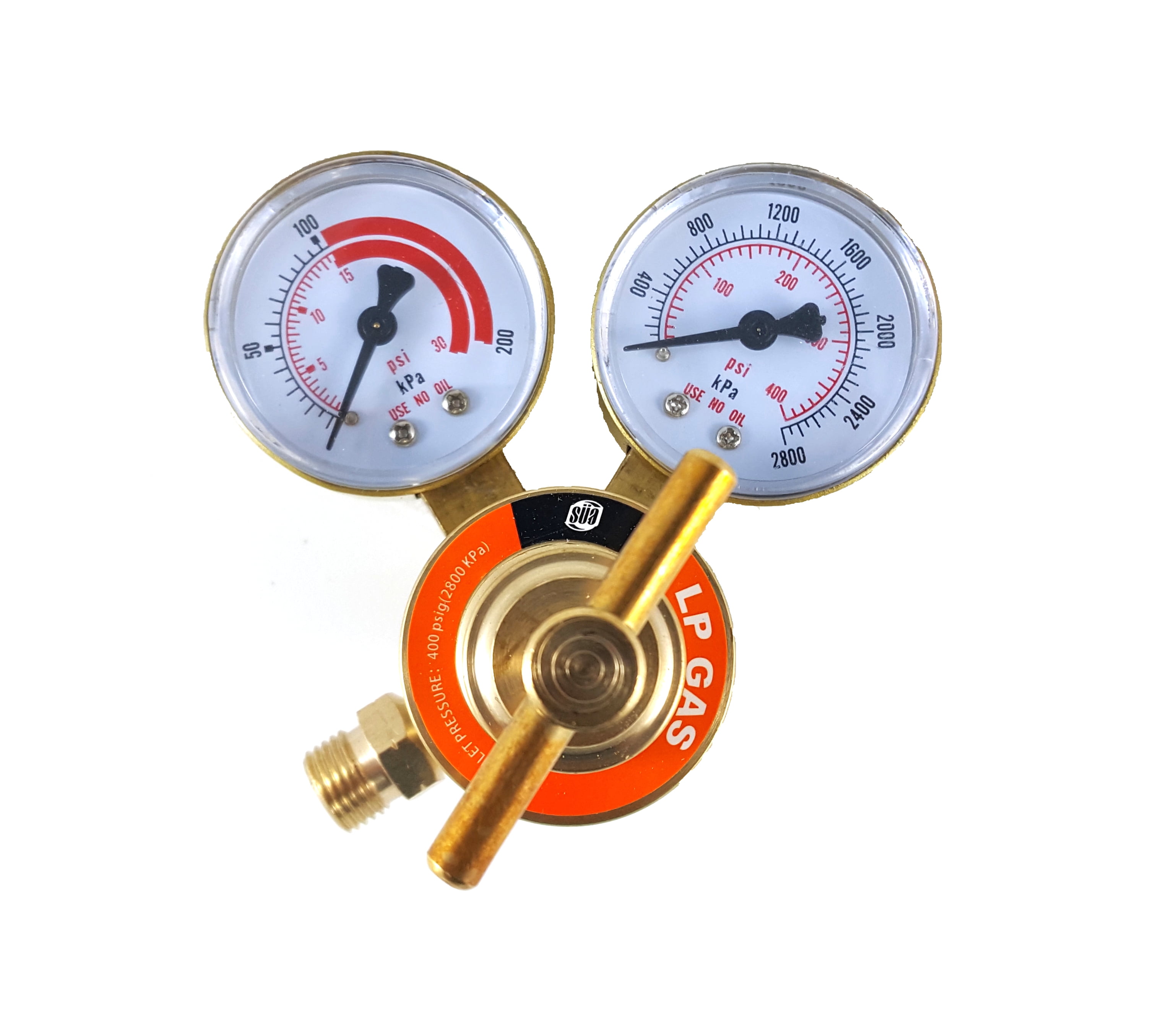 SÜA Propane Regulator Welding Gas Gauges CGA510 Rear Connector
