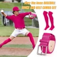 thumbnail image 6 of JASGOOD Baseball Socks and Belt Combo for Youth Boys Girls Over the Knee Softball Socks and Belt Knee High Football Socks, 6 of 10
