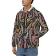 thumbnail image 3 of Naloa Watercolor Romantic Paisley Men’s Hoodies, Zip up Hoodie, Sweatshirts,Hoodies for Men Sizes S-3XL-Medium, 3 of 5