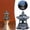 Dark Gray Sculptures & Statues, variant on Solar Pagoda Garden Statue Square Roof Japanese Zen Outdoor LED Light Resin Solar Powered Pagoda Lamp Auto On/Off for Yard Patio Lawn Decor