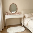 thumbnail image 4 of Oval Rug, Bedside Rugs for Bedroom, Oval Bathroom Rug, Soft Rugs, Soft Fluffy Bedside Mat, Non-Slip Fuzzy Carpet for Bedroom, Living Room, Bathroom & Home Decor 23.6x15.7 Inch 1Pcs, 4 of 4