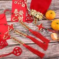 thumbnail image 5 of Niceauty 6pcs Chinese Knot Lucky Hanging Pendants Red Polyester Home Ornament Car Decoration, 5 of 6