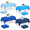 Gradient Blue-12, variant on Gradient Blue 12 Pack Disposable Plastic Rectangle Tablecloths 54x108 Inch