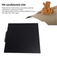 thumbnail image 4 of Plaque de construction flexible en PEI texturé, PET lisse, fibre de carbone, lit d'impression double face 250 x 250 mm pour imprimante 3D QIDI Q1 Pro, 4 of 4