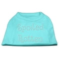 thumbnail image 1 of Mirage Pet Products 52-75 XLAQ Spoiled Rotten Rhinestone Shirts Aqua XL - 16, 1 of 1