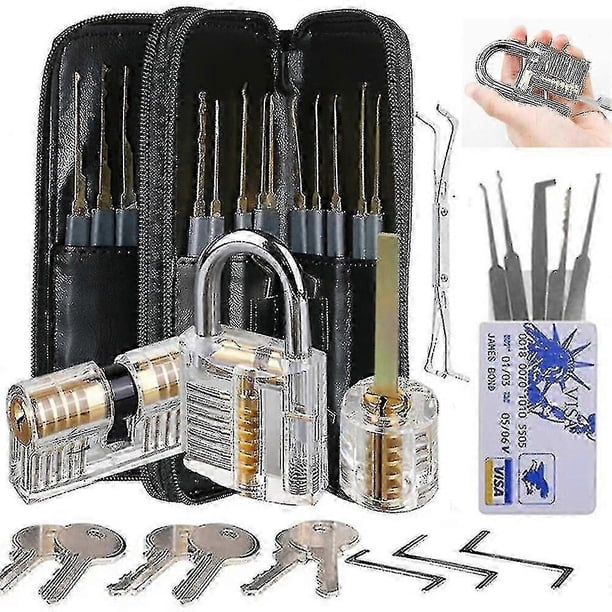 Round Training Lock Locksmith Training Lock Set 30pcs Transparent Lock For Lockpick ...