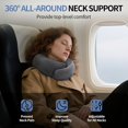 thumbnail image 3 of Neck Pillow Airplane, Travel Pillows for Airplanes, Memory Foam Adjustable Portable Neck Pillow for Traveling, Car Rides, and Home Use, 3 of 6