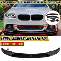535i  Car Front Bumper Lip Chin Bumper Splitter For BMW F10 5 Series 535i 528i M Sport 2011-2016 Spolier Aprons Guards Body Kit
