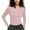 Pink-02, variant on Mittory Underscrub Long Sleeve Women - Crew Neck Scrubs Undershirts for Nurse with Soft Fabric