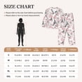thumbnail image 4 of Lsque Paris Pattern Long Sleeve Pajama Set for Women - Soft 2-Piece Sleepwear and Loungewear Set with Pockets, Comfy Nightwear-X-Large, 4 of 7