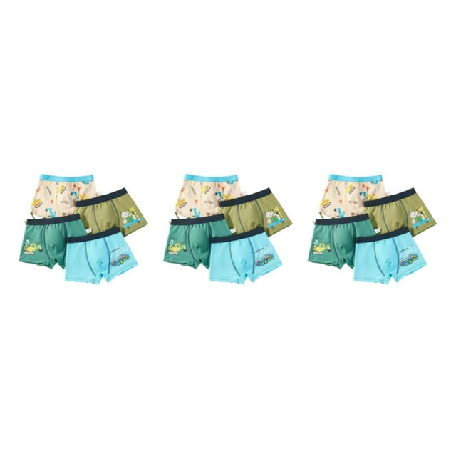 Sonducket 4 piezas de ropa interior y liviana para niños - Ropa interior transpirable y cómoda para niños Bragas Decoración completa de Type1 NO1