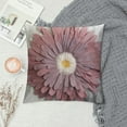 thumbnail image 2 of COMIO  Decorative Throw Pillow Covers Handmade Flower Cushion Covers Cases Accent Pillowslips Square Gift Home Sofa Car Bed Room Decor Rose Gold, 2 of 5