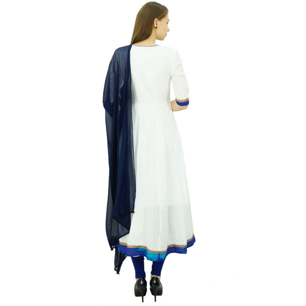 White designer churidar 2025