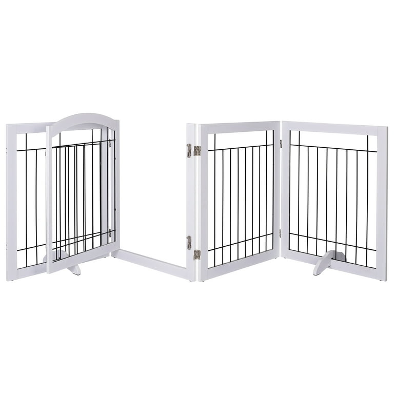 STAROUS 96-inch Extra Wide 30-inches Tall Dog gate with Door Walk