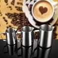 thumbnail image 2 of Flmtop 350/600/1000ML Stainless Steel DIY Coffee Jug Milk Frothing Craft Pitcher Cup, 2 of 7