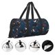 thumbnail image 3 of Fotbe Christmas Dachshund Bolsa Deportiva de Lona Plegable con Estampado, Bolsa de Gimnasio con Bolsillo Seco/Húmedo, Bolsa de Viaje Ultraligera de Gran Capacidad, 3 of 6