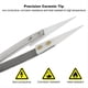 thumbnail image 3 of Pinzas de Soldadura ElectróNicas con Punta de CeráMica de 5 Piezas, Pinzas de CeráMica con Mandril de PrecisióN AntiestáTicas Resistentes Al áCido Inverso-C, 3 of 7