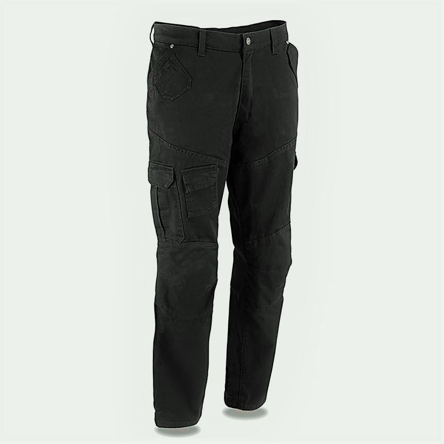 black cargo denim