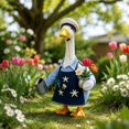 thumbnail image 6 of 23 Inch Porch Goose Outfit Set Fabric Garden Patio Decoration Seasonal Yard Ornament for Outdoor Courtyard Display, 6 of 7