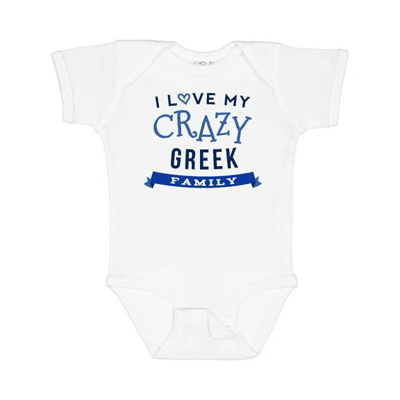 Inktastic Greek Family Funny Boys or Girls Baby Bodysuit