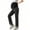 Black, variant on Women's Maternity Jeans Wide Flare Leg Stretchy Comfy Pregnancy Denim Pants,Blue,L