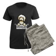 thumbnail image 5 of CafePress - Labradoodle Fan Women's Dark Pajamas - Women's Short Sleeve Print T-Shirt and Pants Dark Cotton Pajama Set, 5 of 7