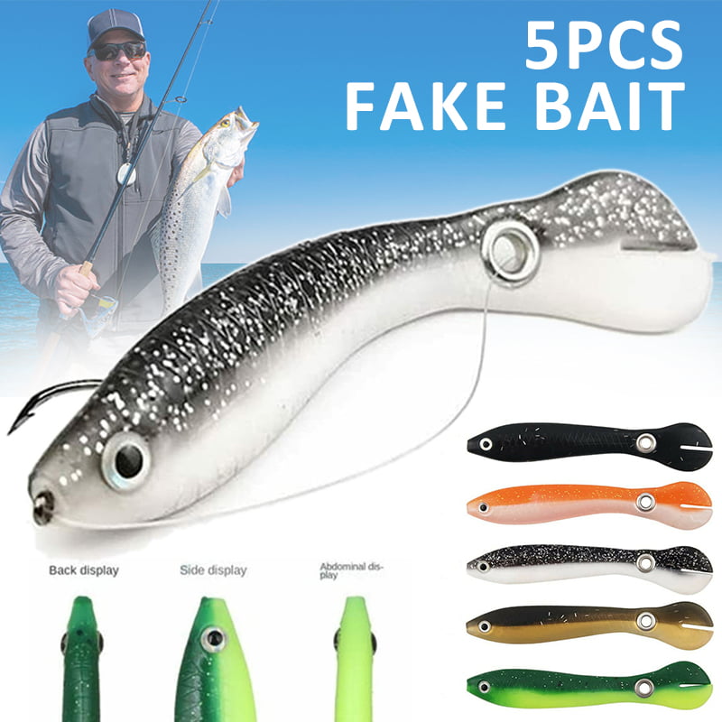10/20PCS Fishing Lures Fake Bait,Soft Bionic Fishing Lure Saltwater & Freshwater