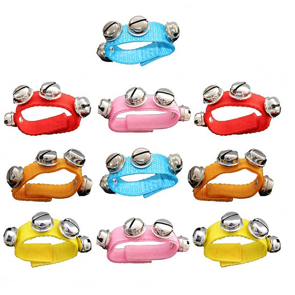GUIYANIU Wrist Bells, Jingle Bells Musical Ankle Bells Percussion Instruments Musical Rhythm for Party Christmas School