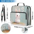 thumbnail image 3 of Circular Folder Package 13.6*3.5*12.4 Inches ,Binder Bag，Binder Organizer，Zipper Binder，3 Ring Binder ,Suitable for Work Bubble Bunny Cartoon, 3 of 8