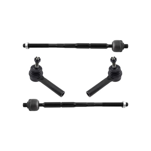 PartsW - 4 Pc Front Driver & Passenger Side, Outer and Inner Tie Rod Ends Steering Kit for Dodge Journey 2009-2020 / ES800408 EV800611