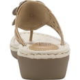 thumbnail image 4 of Women's Cliffs by White Mountain Cynthia Thong Sandal Tan Burnished Smooth 6 M, 4 of 6