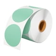 thumbnail image 1 of Rollo de etiquetas adhesivas perfke 1000 piezas pegatinas redondas para diseño comercial de bricolaje verde, 1 of 9