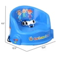 thumbnail image 6 of Cocomelon 15inch Toddler Feeding Booster Seat by Dream Gro. Blue Unisex, 6 of 6