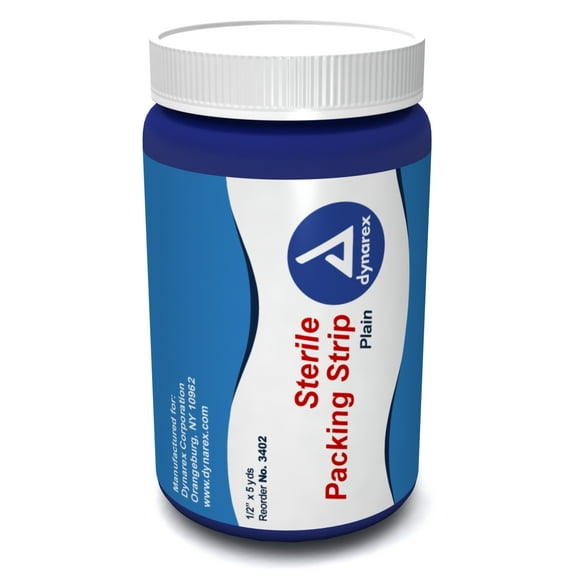 Dynarex Packing Strips - Plain - Sterile