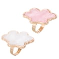 thumbnail image 4 of 2pcs Resin Nail Art Ring Palettes Shell Cloud Finger Ring Plate Mixing Palettes, 4 of 7