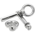 thumbnail image 4 of Expansion Screw Bolts, Anchor Bolt Hooks,Hollow Wall Anchors,304 Stainless Steel M8 Lifting Eyebolt With Screw Round Ring Hook Nut&Washer for Hanging Heavy Object(1Pcs)(Length:120mm,Thread Diameter:M8, 4 of 5